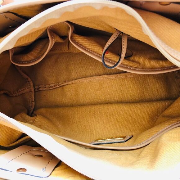 Vintage Francesco Biasia Embossed Leather Tote Bag - Picture 9 of 16